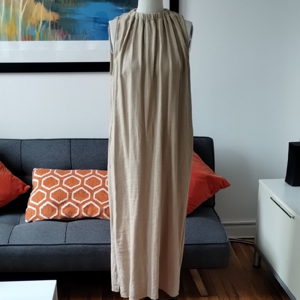 London Flat Linen Dress